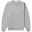 Hikerdelic x END. Belsky Crew Sweat in Grey Marl