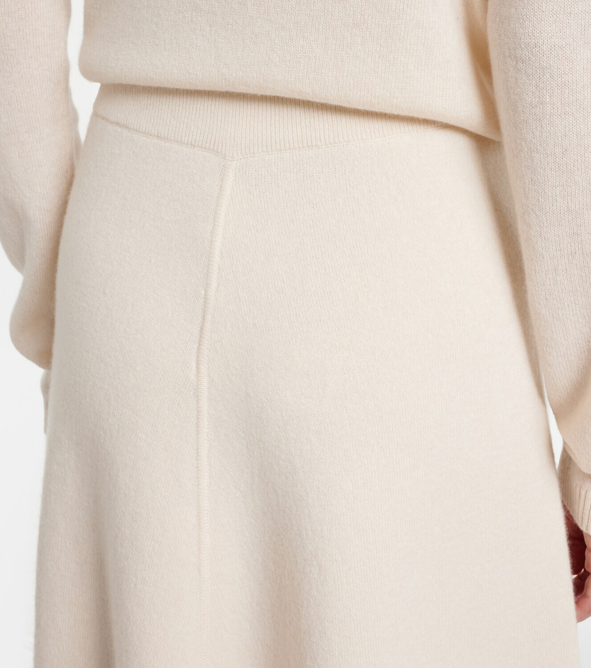 Jardin des Orangers Wool and cashmere midi skirt