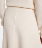 Jardin des Orangers Wool and cashmere midi skirt