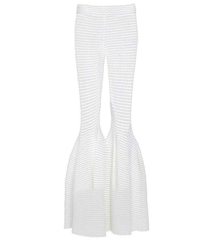 Photo: Alaïa Waffle-knit flared pants