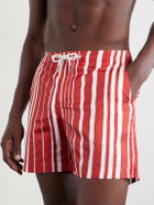 Orlebar Brown - Bulldog Straight-Leg Striped Swim Shorts - Red
