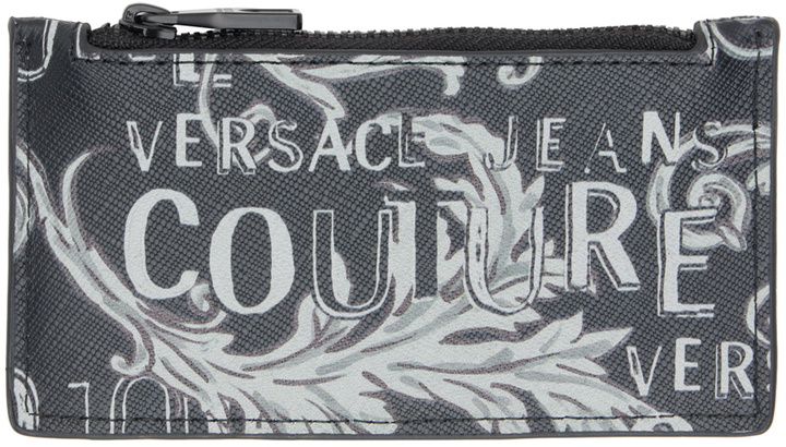 Photo: Versace Jeans Couture Black Logo Couture Card Holder