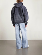 Balenciaga - Wide-Leg Distressed Jeans - Blue