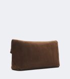 Amanu Egypt suede clutch