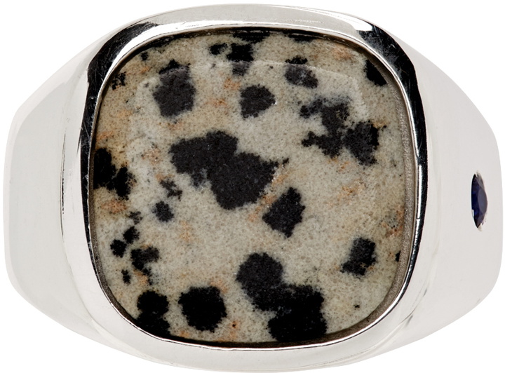 Photo: Hatton Labs SSENSE Exclusive Silver Dalmatian Signet Ring
