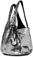 JW Anderson Silver Mini Sequin Shopper Bag