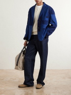Blue Blue Japan - Nenrin Indigo-Dyed Patchwork Linen Blazer - Blue