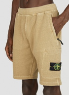 Stone Island - Logo Patch Shorts in Beige