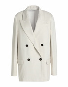 Brunello Cucinelli Womens Blazer in Off white