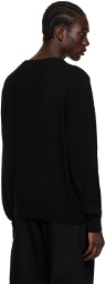LEMAIRE Black Relaxed Sweater