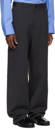 WOOYOUNGMI Gray Oxford Trousers