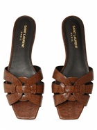 SAINT LAURENT 5mm Tribute Leather Flat Sandals