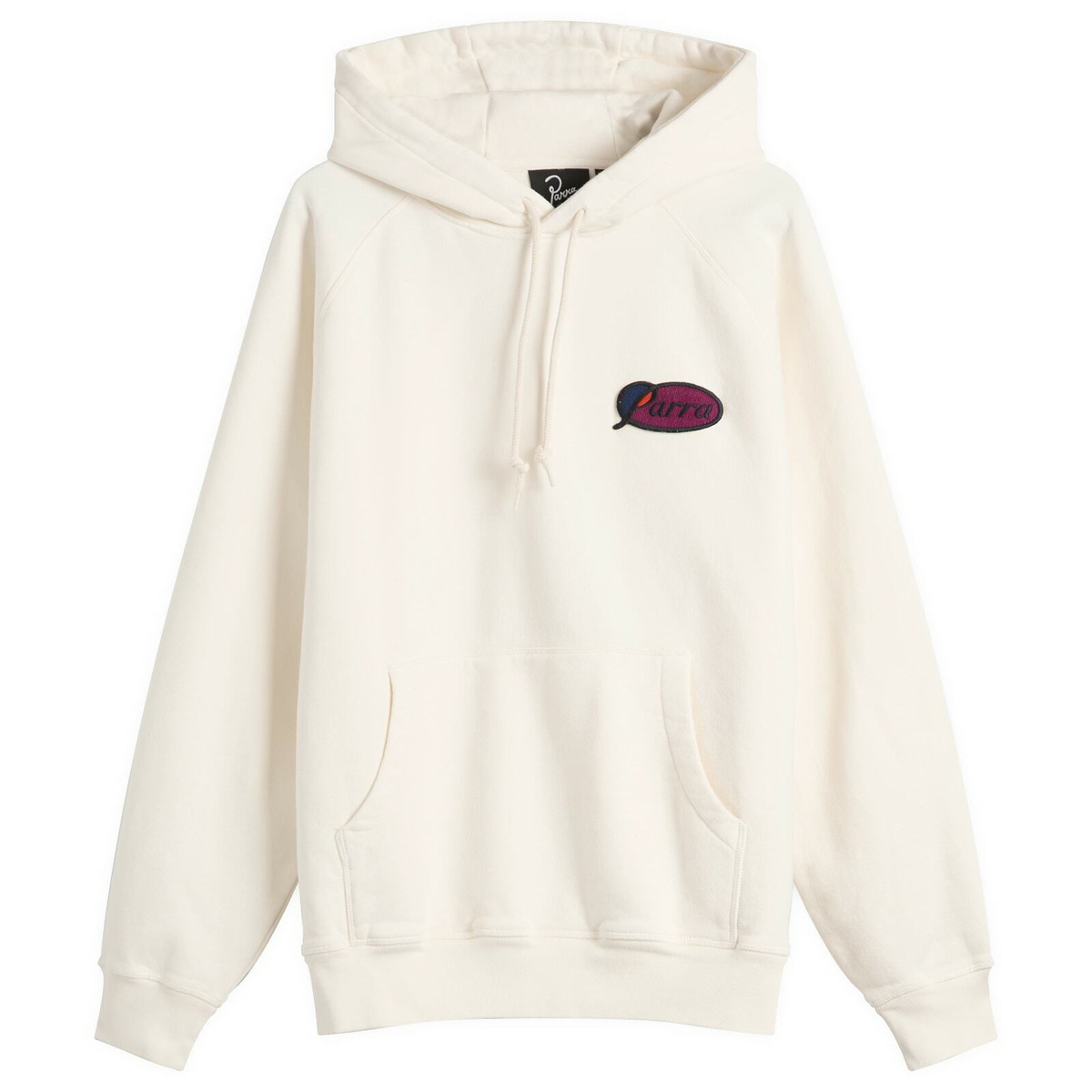 By Parra Men's Circled Script Logo Hoodie in Off White