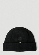 6 Moncler 1017 ALYX SM - Logo Patch Beanie Hat in Black