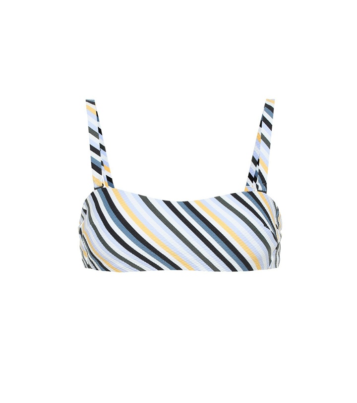 Photo: Asceno - Striped wrap bandeau bikini top