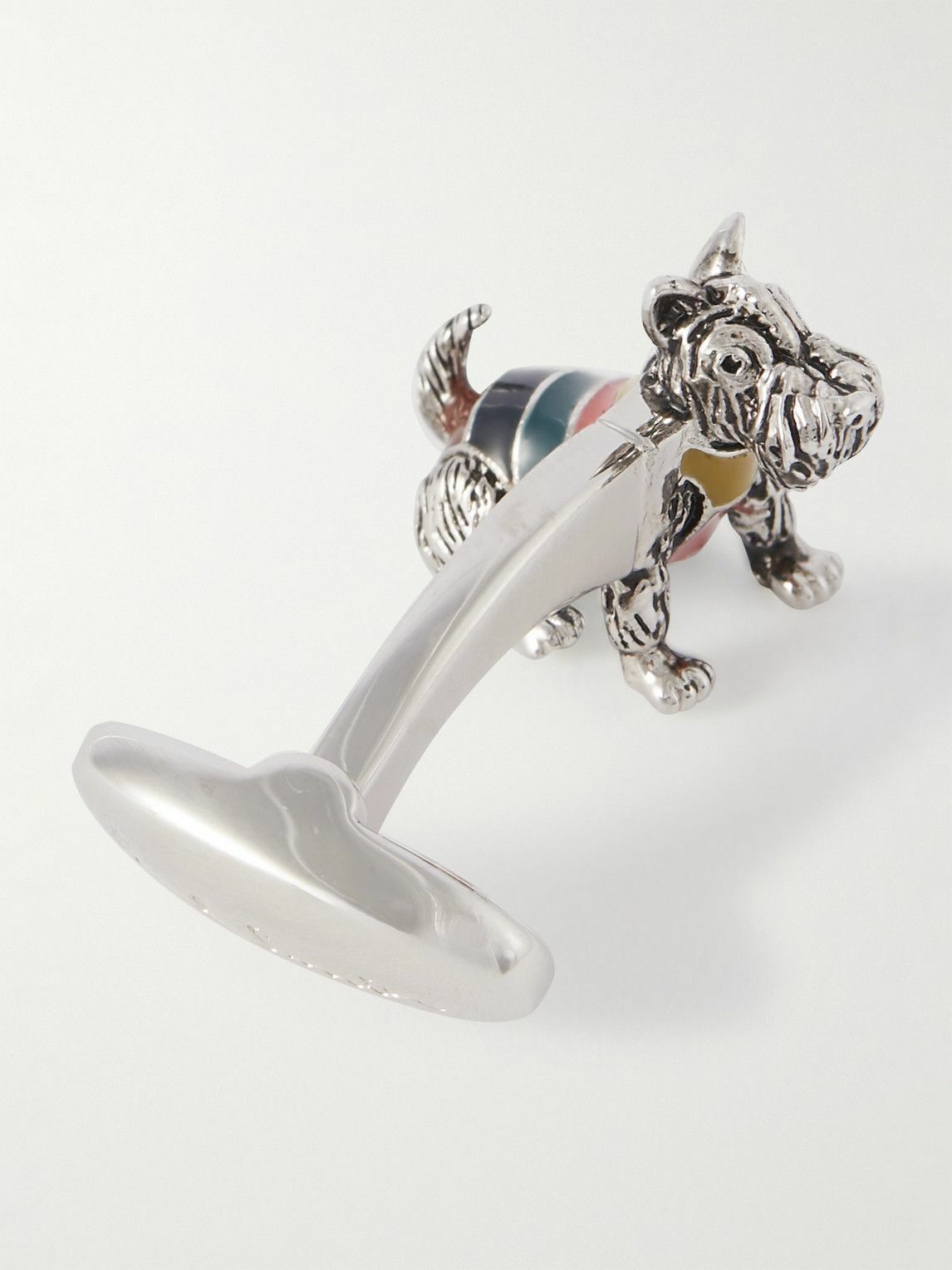 Paul Smith - Dog Silver-Tone and Enamel Cufflinks Paul Smith