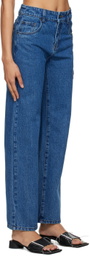 WYNN HAMLYN Blue Faded Jeans