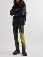 Givenchy - Slim-Fit Tapered Distressed Tie-Dyed Jeans - Green