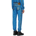 Moschino Blue The Sims Edition Pixel Trompe lOeil Sweatpants