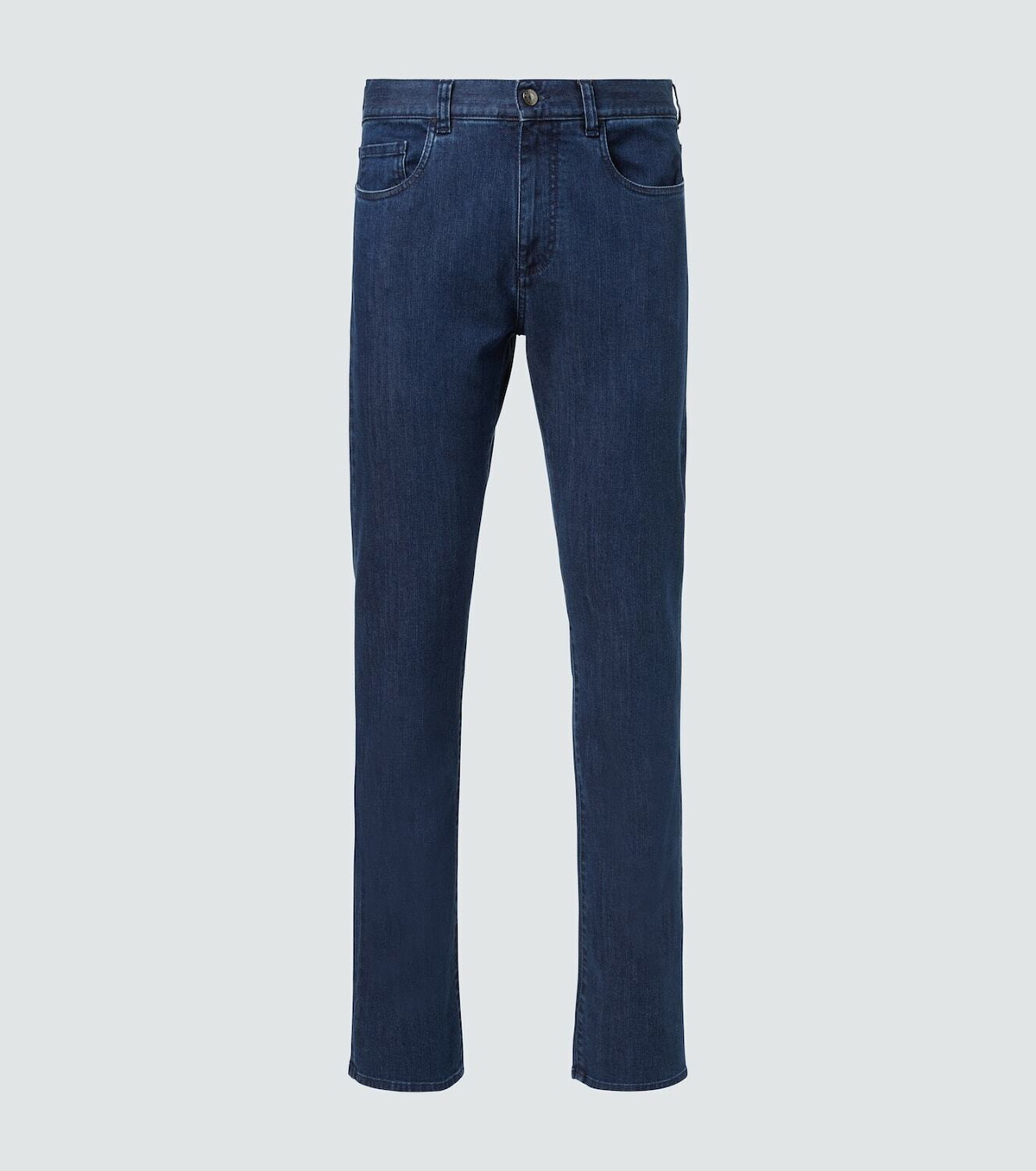 Canali Mid-rise slim jeans