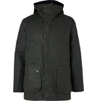 Barbour - SL Bedale Slim-Fit Waxed-Cotton Hooded Jacket - Green