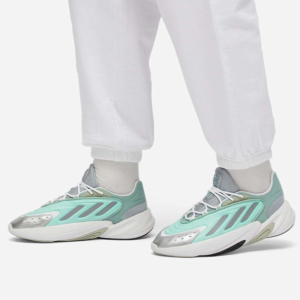 Adidas Women's Ozelia W Sneakers in Green/Clementine/Silver