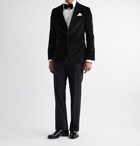 ETRO - Slim-Fit Cotton-Velvet Jacquard Tuxedo Jacket - Blue