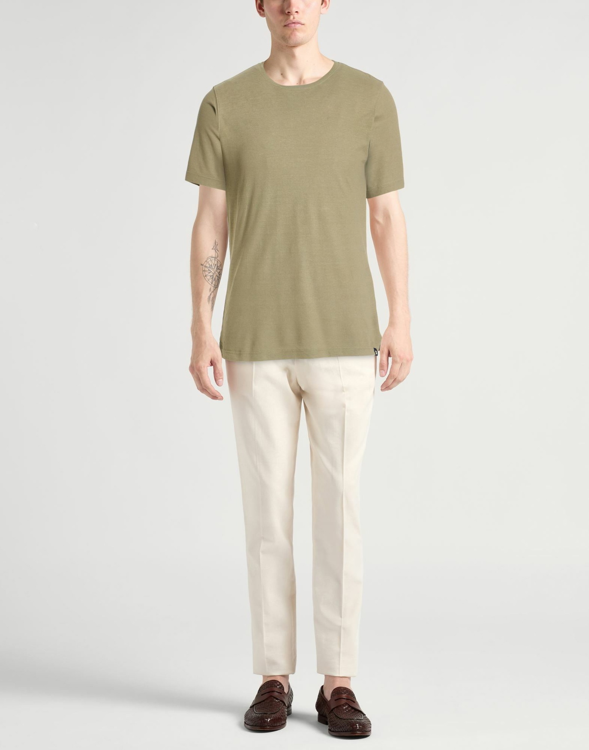 Lardini Mens T-shirt in Sage green