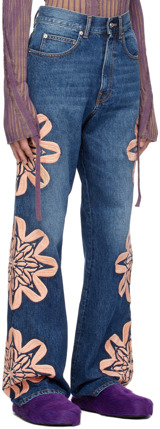 BLUEMARBLE Blue Embroidered Jeans