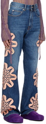 BLUEMARBLE Blue Embroidered Jeans
