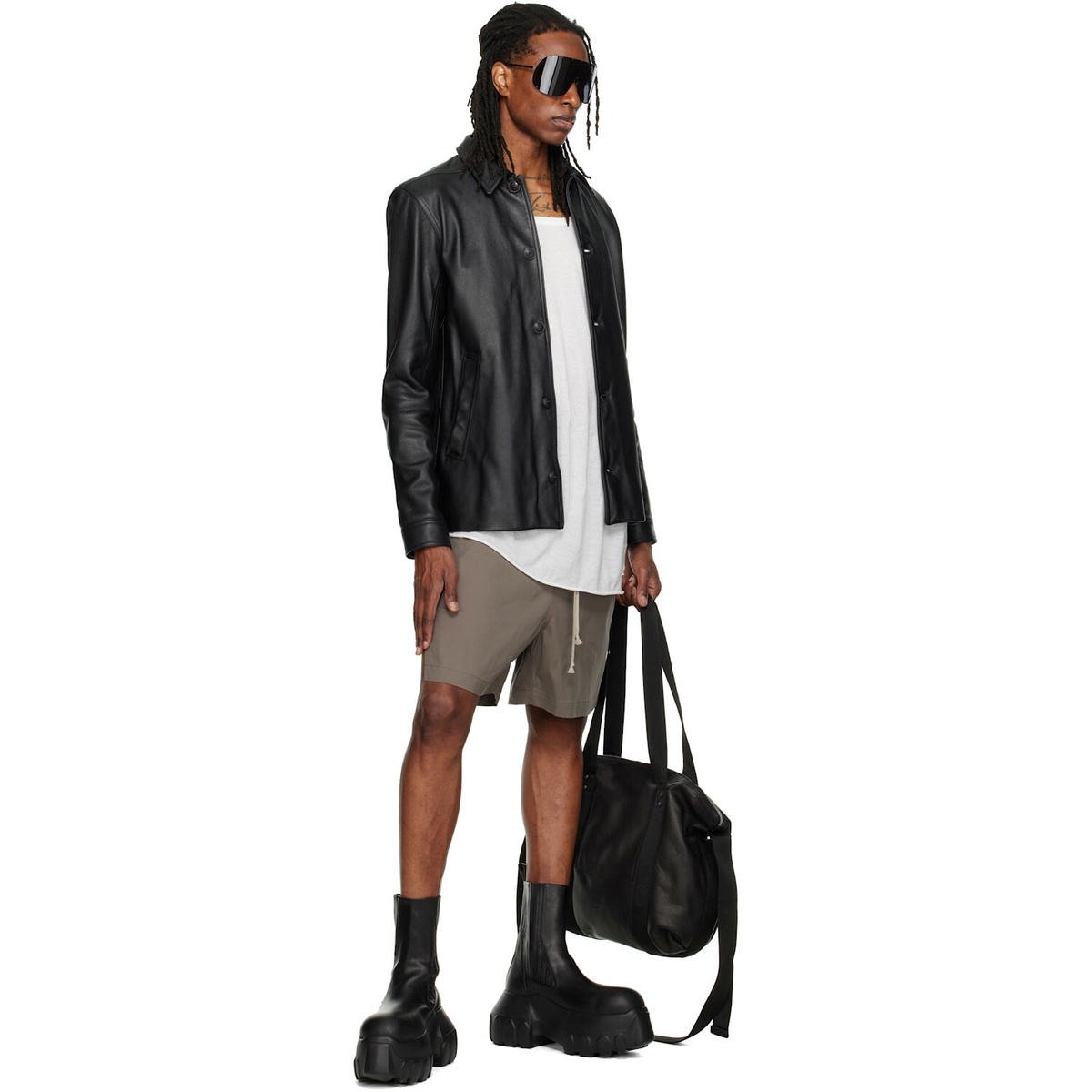 Rick Owens Gray Tower Boxers Shorts