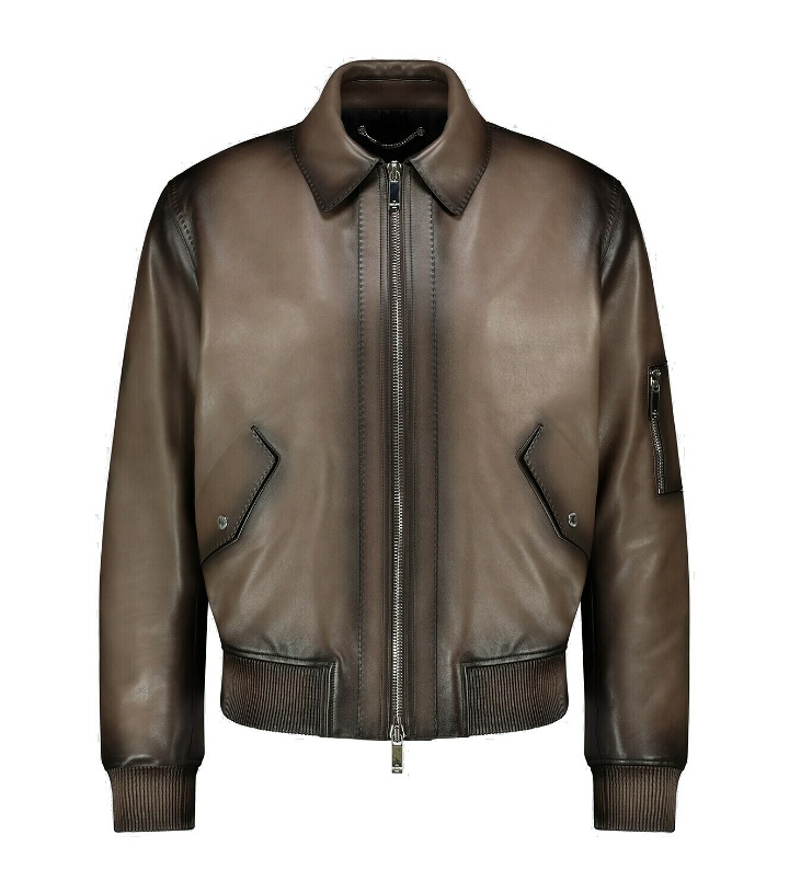 Photo: Berluti Leather patina blouson jacket