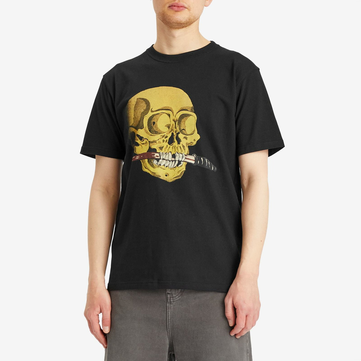 Endless Joy Men's Skull T-Shirt in Black