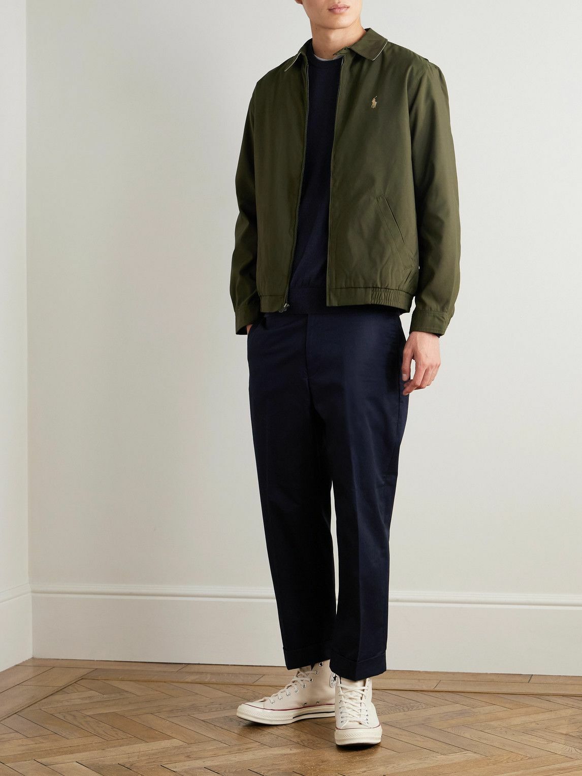 Polo Ralph Lauren - Logo-Embroidered Twill Jacket - Green