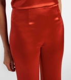 Galvan Atruvia satin wide-leg pants