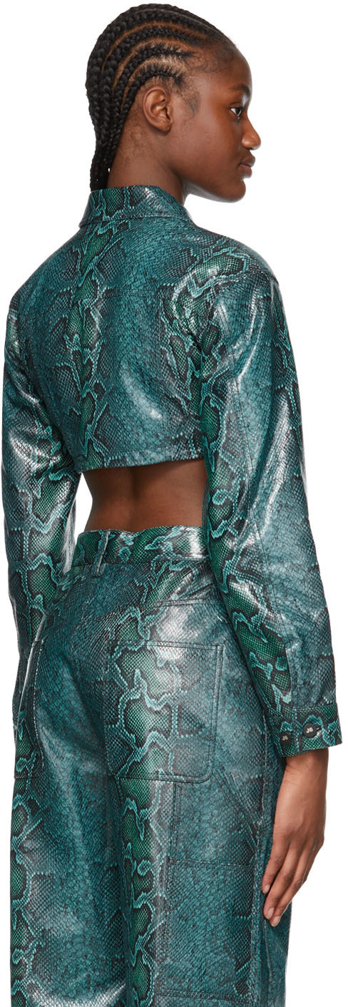 J6 Blue Leather Jacket