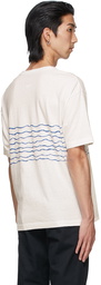 Visvim White & Blue Jumbo T-Shirt