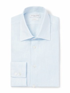 Richard James - Slim-Fit Striped Linen Shirt - Blue