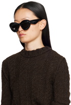 Loewe Black Inflated Cat-Eye Sunglasses