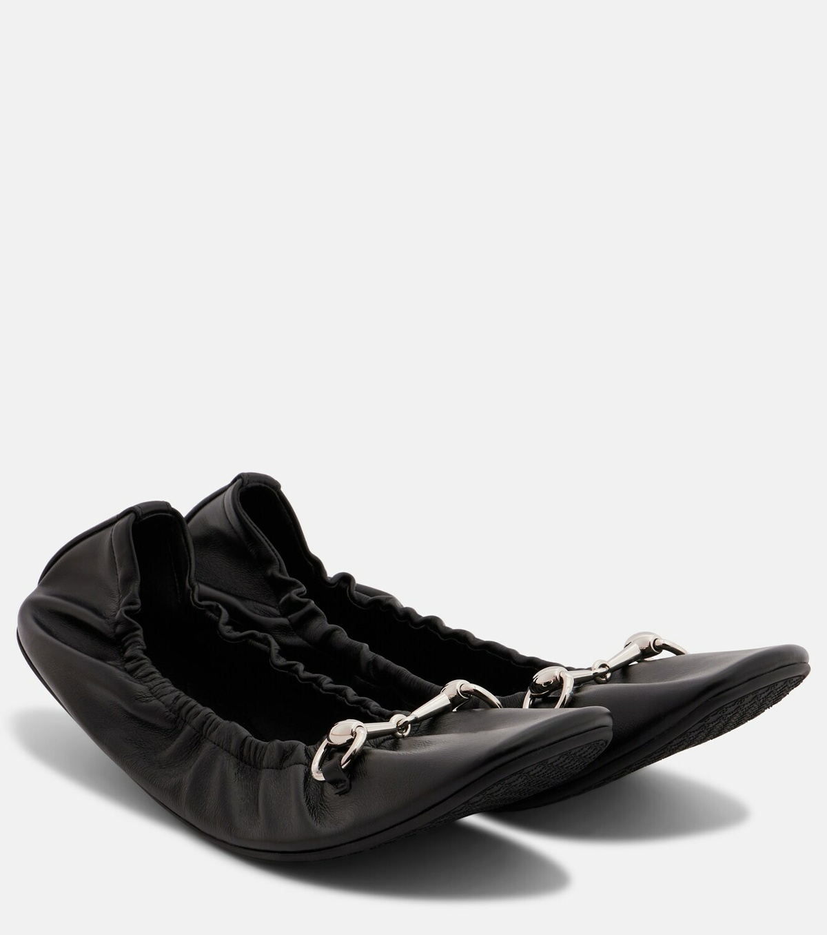 Gucci Prima Horsebit leather ballet flats