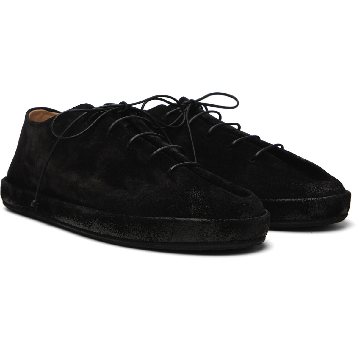 Marsèll Black Scatopelle Suede Sneakers