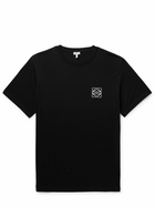 Loewe - Logo-Embroidered Cotton-Jersey T-Shirt - Black