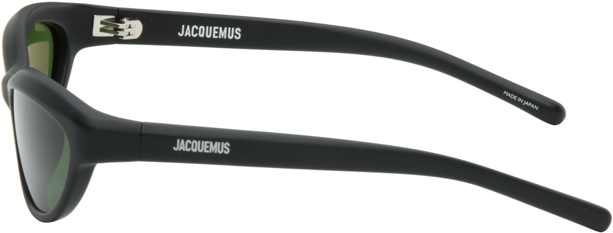 JACQUEMUS Black 'The Curvo' Sunglasses