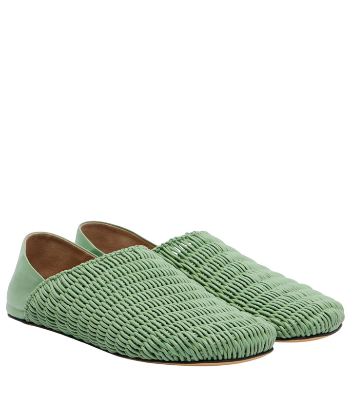 Photo: JW Anderson Babouche woven leather loafers