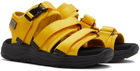 Tom Wood Yellow & Black Suicoke Edition Vega Sandals