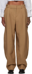 Stella McCartney Tan Wide Leg Trousers