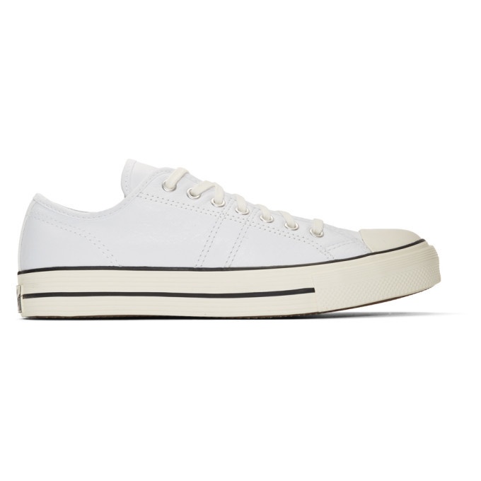 Photo: Converse White Leather Lucky Star Low-Top Sneakers