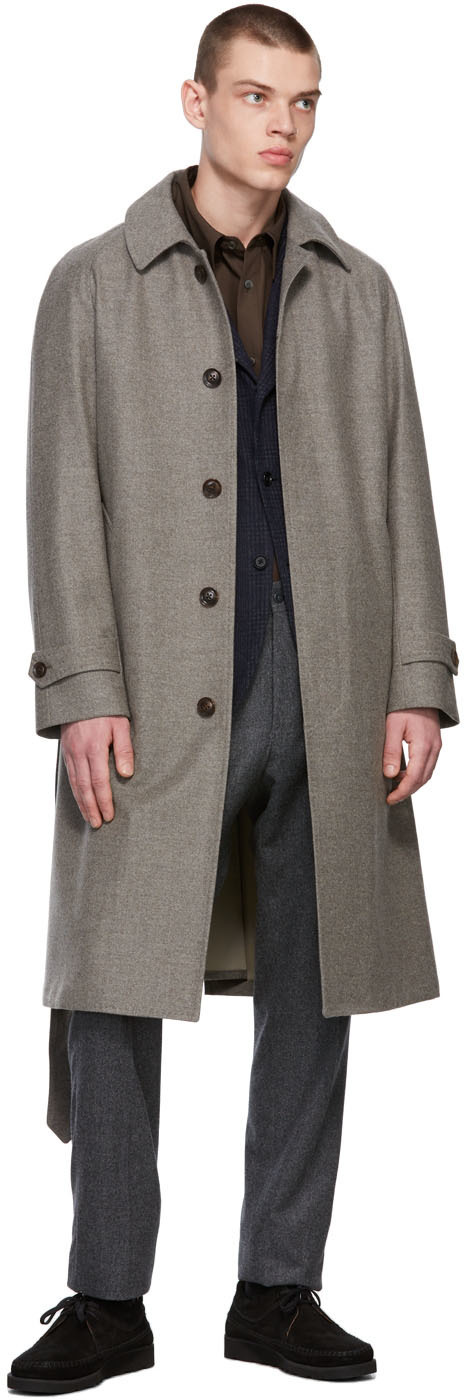 Ring Jacket Grey Wool Flannel Trousers