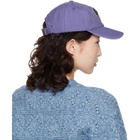 GANNI Purple Washed Canvas Cap