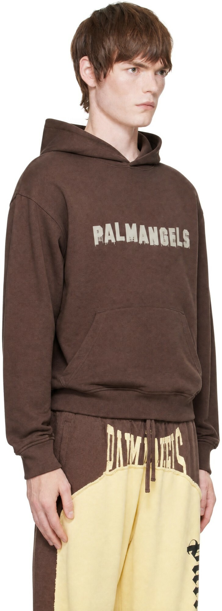 Palm Angels Brown Palm Hills Regular Hoodie